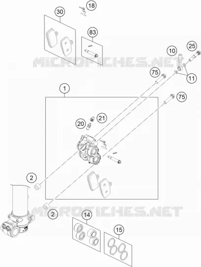 PINZA FRENO DELANTERA