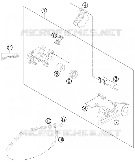 PINZA FRENO TRASEIRA