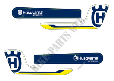 Juego de adhesivos para los cubremanos-Husqvarna